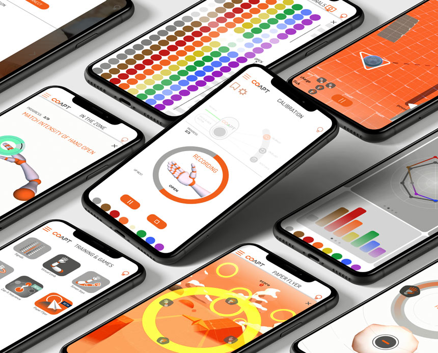 Screenshots of the Control Companion app.